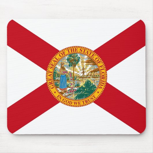 Mousepad met vlag van Florida State - Verenigde St Muismat (Voorkant)