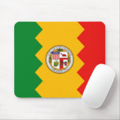 Mousepad met vlag van Los Angeles, Californië Muismat (Met muis)