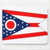 Mousepad met vlag van Ohio State - Verenigde State Muismat (Voorkant)
