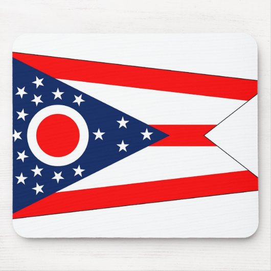 Mousepad met vlag van Ohio State - Verenigde State Muismat (Voorkant)