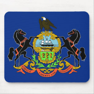 Mousepad met vlag van Pennsylvania State - Verenig Muismat
