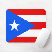 Mousepad met Vlag van Puerto Rico - Verenigde Stat Muismat (Met muis)