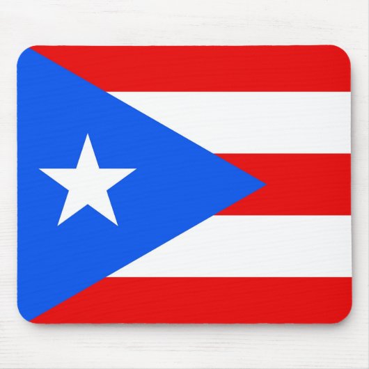 Mousepad met Vlag van Puerto Rico - Verenigde Stat Muismat (Voorkant)