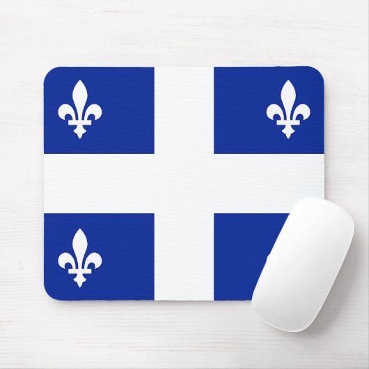 Mousepad met vlag van Quebec, Canada Muismat (Met muis)