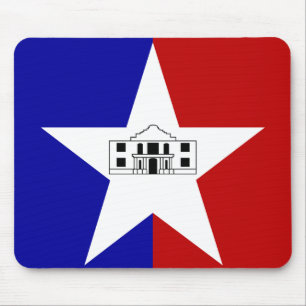 Mousepad met vlag van San Antonio, Verenigde State Muismat