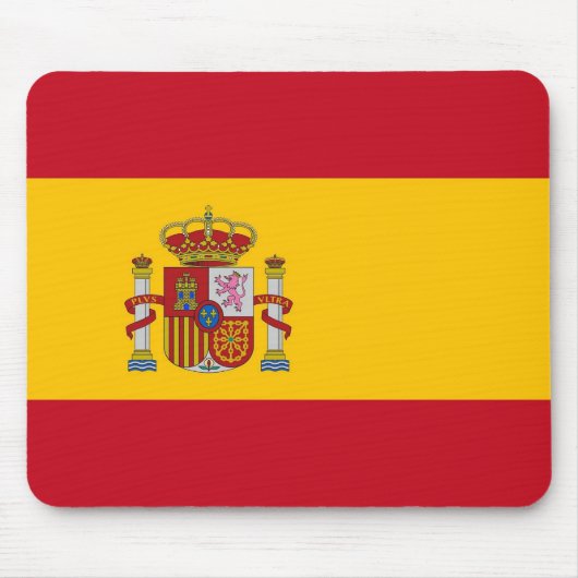 Mousepad met vlag van Spanje Muismat (Voorkant)