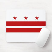 Mousepad met vlag van Washington DC - Verenigde St Muismat (Met muis)