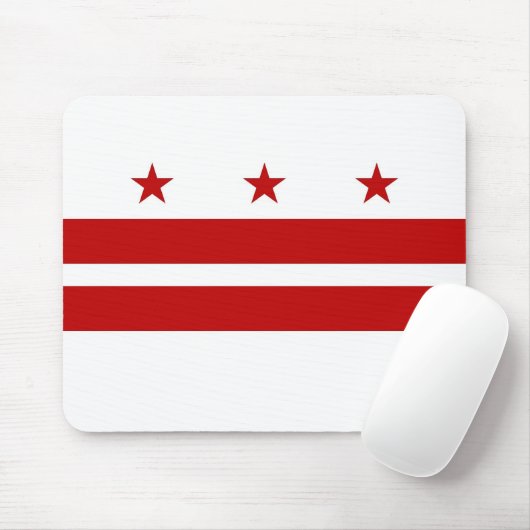 Mousepad met vlag van Washington DC - Verenigde St Muismat (Met muis)