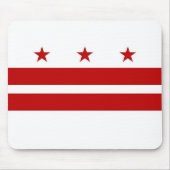 Mousepad met vlag van Washington DC - Verenigde St Muismat (Voorkant)