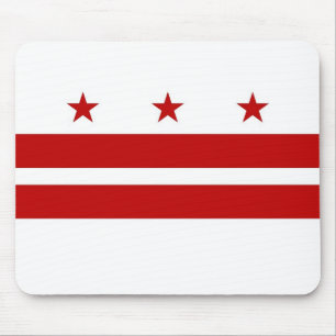 Mousepad met vlag van Washington DC - Verenigde St Muismat