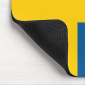 Mousepad met vlag van Zweden Muismat (Hoek)