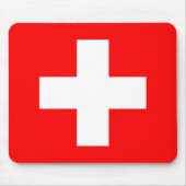 Mousepad met vlag van Zwitserland Muismat (Voorkant)