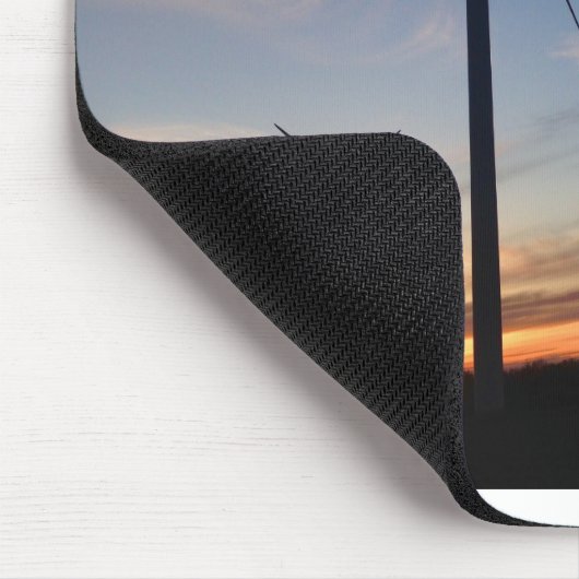Mousepad met windturbines 2023 muismat (Hoek)
