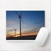 Mousepad met windturbines 2023 muismat (Met muis)