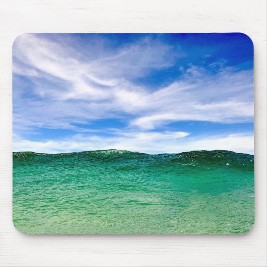 Mousepad met wolken en oceaan muismat (Voorkant)