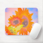 Mousepad met Zonnebloemen Muismat (Met muis)