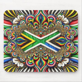 Mousepad met Zuid-Afrikaanse kleuren Design Muismat