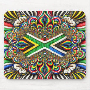 Mousepad met Zuid-Afrikaanse kleuren Design Muismat
