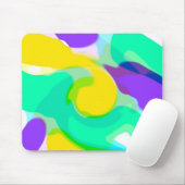 Mousepad met zwembrillende kleuren muismat (Met muis)