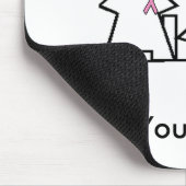 Mousepad - Mijn strijd tegen borstkanker Muismat (Hoek)