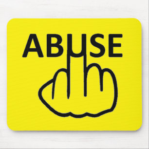 Mousepad Misbruik is kwaad Muismat
