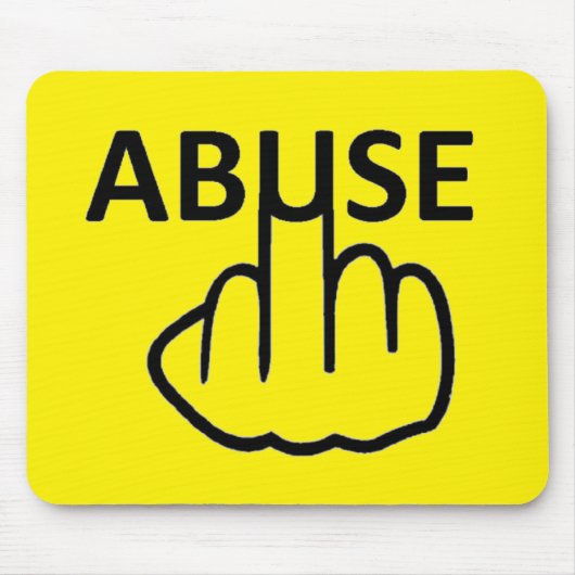 Mousepad Misbruik is kwaad Muismat (Voorkant)