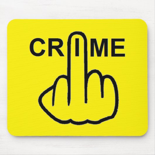 Mousepad-misdaad is crimineel muismat (Voorkant)