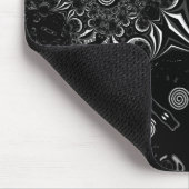 Mousepad Moderne Kunst Zwart Wit 2 Muismat (Hoek)