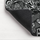 Mousepad Moderne Kunst Zwart Wit Muismat (Hoek)