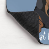 Mousepad moet naar links of naar dachshund Puppy Muismat (Hoek)