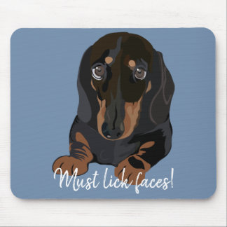 Mousepad moet naar links of naar dachshund Puppy Muismat