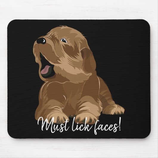 Mousepad moet naar links of naar fest puppy muismat (Voorkant)