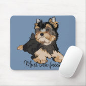 Mousepad moet naar links of naar terrier Puppy Muismat (Met muis)