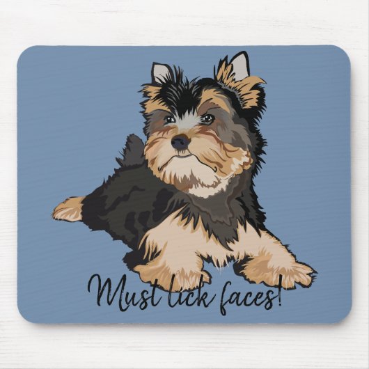 Mousepad moet naar links of naar terrier Puppy Muismat (Voorkant)