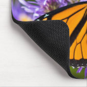 Mousepad Monarch Butterfly op Paarse Asters Muismat (Hoek)
