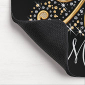 Mousepad, monogram met ruitjes uit Glitter Muismat (Hoek)