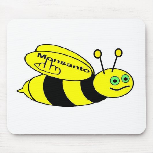 Mousepad Monsanto Bee Flip Muismat (Voorkant)