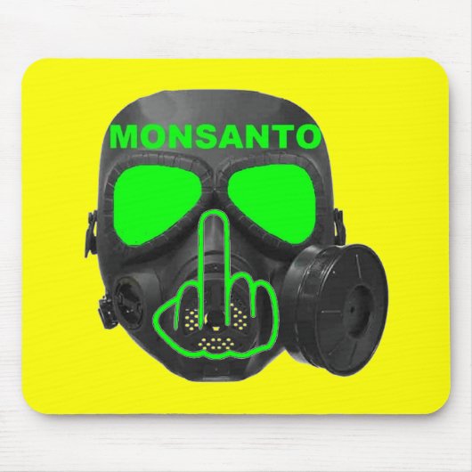 Mousepad Monsanto Gas Mask Flip Muismat (Voorkant)