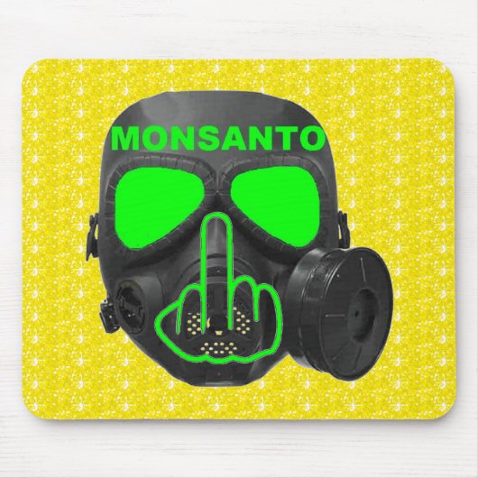 Mousepad Monsanto Gas Mask Flip Muismat (Voorkant)