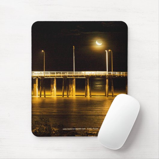 Mousepad - Moonlit Pier Muismat (Met muis)