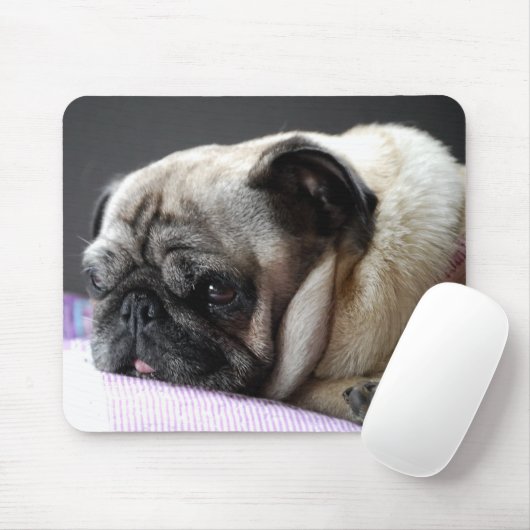 Mousepad Mops Carlin Pug Muismat (Met muis)