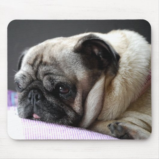 Mousepad Mops Carlin Pug Muismat (Voorkant)