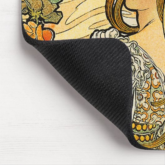 Mousepad: Mucha - Taal van Bloemen Muismat (Hoek)