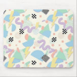 Mousepad Muismat<br><div class="desc">Retro 90s Memphis Pattern – Colorful Geometric Abstract Throwback Design Description Celebrate the bold creativity of the 1990s with this vibrant retro Memphis style pattern. Featuring playful geometric shapes, lightning bolts, checkerboard accents, and pastel colors, this design captures the energetic spirit of classic 90s graphic design. The abstract mix of...</div>