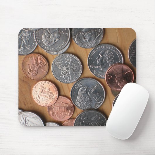 Mousepad - Munten Muismat (Met muis)