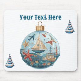Mousepad Nautical Christmas Muismat