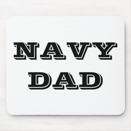Mousepad Navy Dad Muismat (Voorkant)