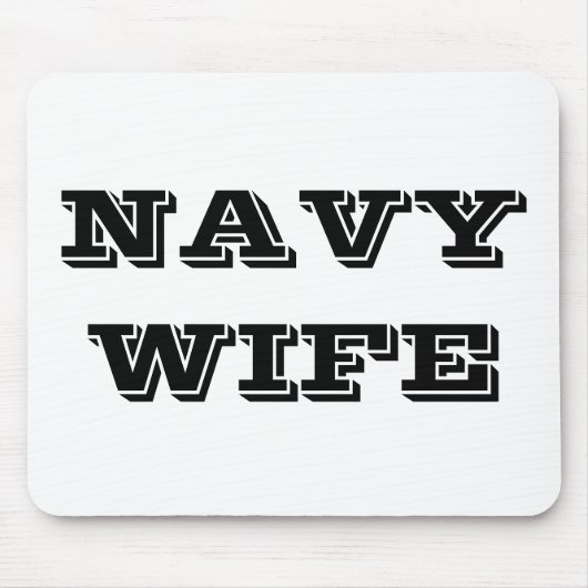 Mousepad Navy Wife Muismat (Voorkant)