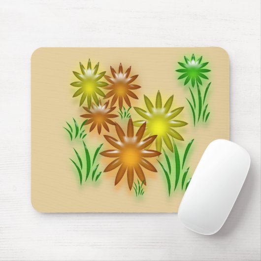 Mousepad - Neon Daisies Muismat (Met muis)