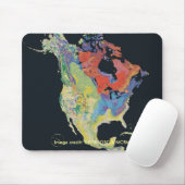 Mousepad / Noord-Amerikaans continent Muismat (Met muis)